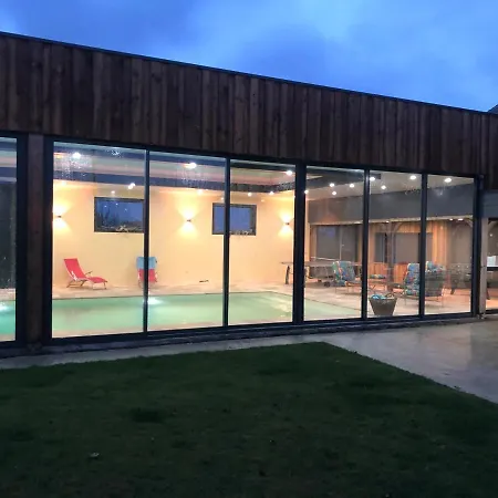 Cottage piscine intérieure31degrés ZOO LA FLECHE24H du Mans Clermont-Creans Extérieur photo