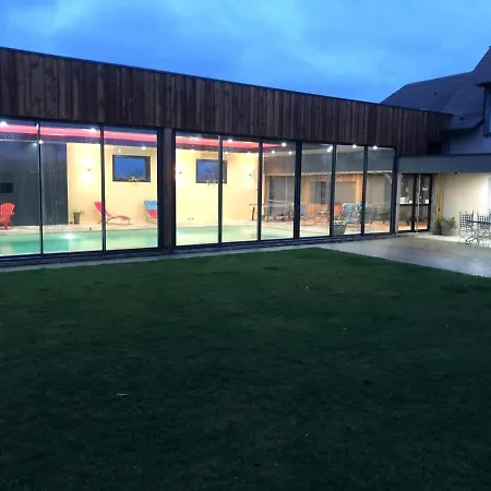 Cottage piscine intérieure31degrés ZOO LA FLECHE24H du Mans Clermont-Creans Extérieur photo
