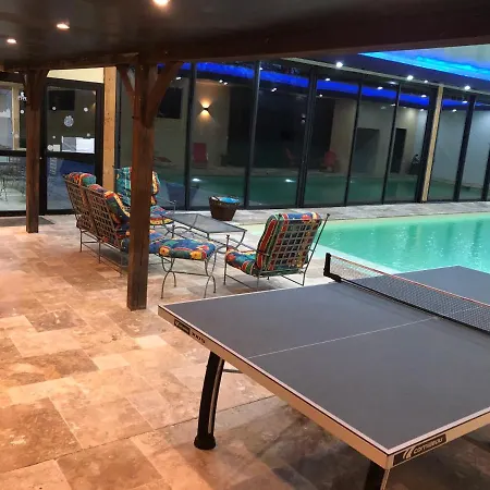 Cottage piscine intérieure31degrés ZOO LA FLECHE24H du Mans Clermont-Creans Extérieur photo
